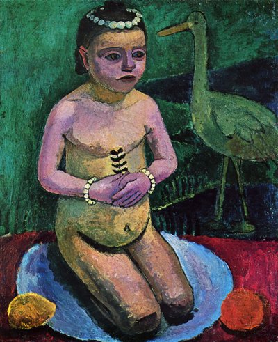 Desnudo infantil con cigüeña de Paula Modersohn Becker